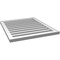 Ekena Millwork Vertical Surface Mount PVC Gable Vent: Functional, w/ 2"W x 1-1/2"P Brickmould Frame, 26"W x 30"H GVPVE26X3002SF - alternate 5